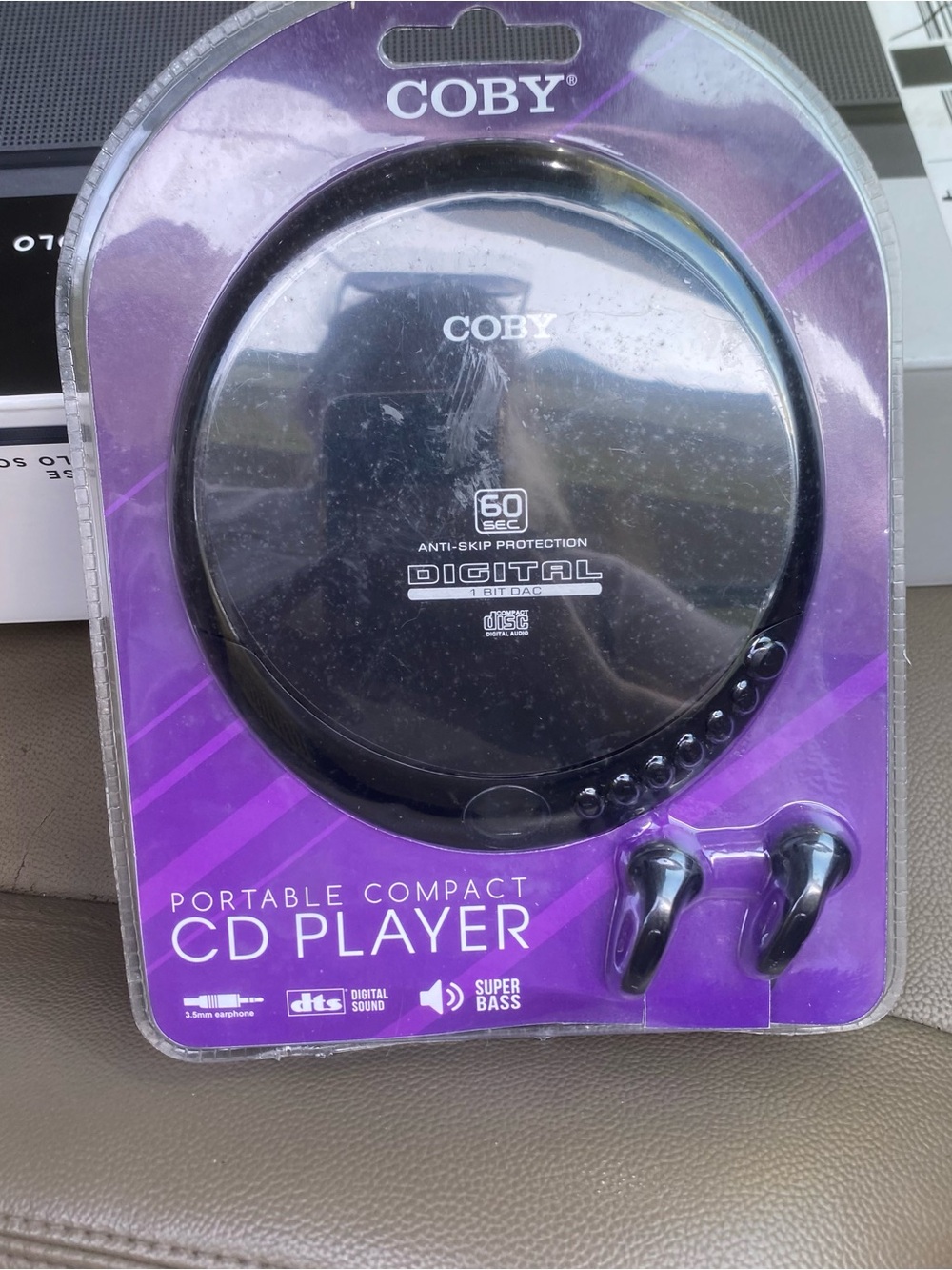 New Factory Sealed Coby Portable Compact CD Player  Protection & Ear buds